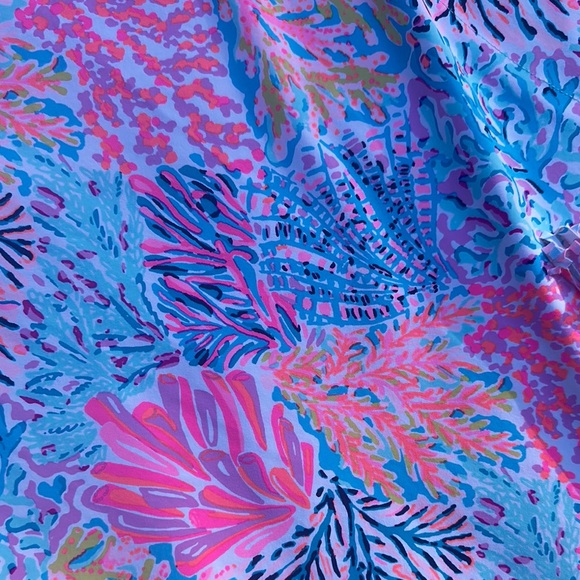 Lilly Pulitzer Pink and Blue Coral swim cover up dress - Picture 4 of 4